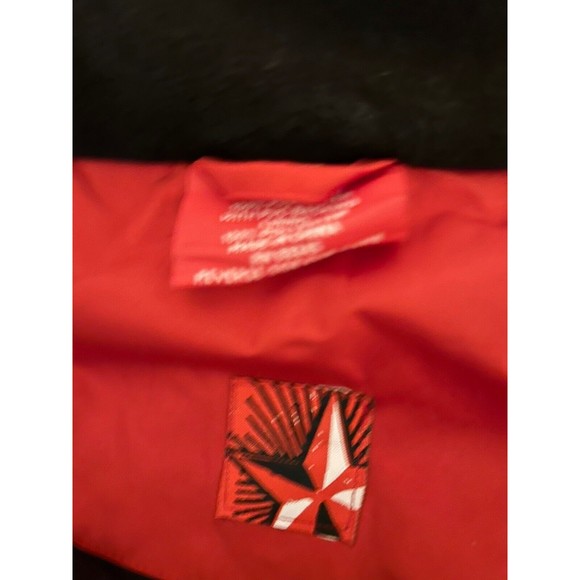 Vintage Marlboro Waterproof Windbreaker Jacket Men's M Red Gray with Hood - Picture 3 of 7